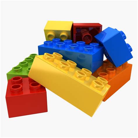 Lego Bricks Pose 1 3d Model 19 Max Fbx Obj 3ds Free3d