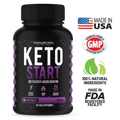 Keto Start Keto Diet Supplement 60 Capsules Terraform Nutrition