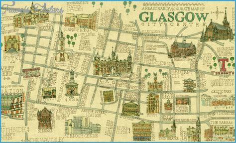 Map Of Glasgow City Centre - TravelsFinders.Com