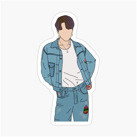 Link To Sticker Is Above Kpop Fanart Of Jimin In Bts Dynamite