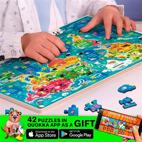 Buy 100 Piece Puzzles for Kids Ages 4-8-10 – Wooden Jigsaw Puzzles for ...