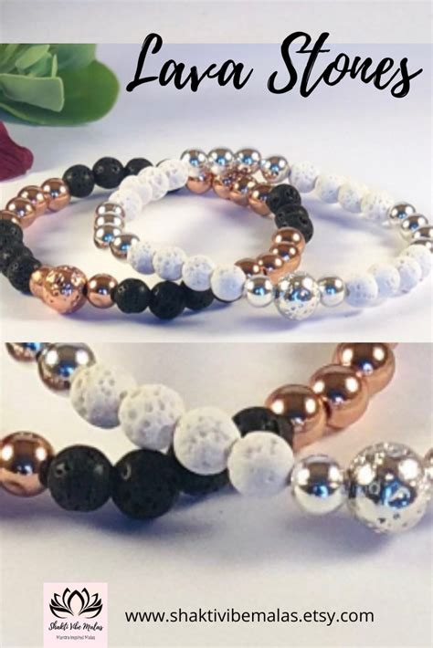 Lava Bead Bracelets Natural Lava Jewelry Aromatherapy Jewelry