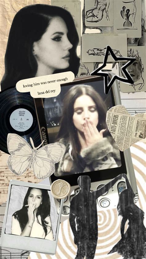 Lanaislife Lanadelrey Lana Aesthetic Vintage Moodboard Collage