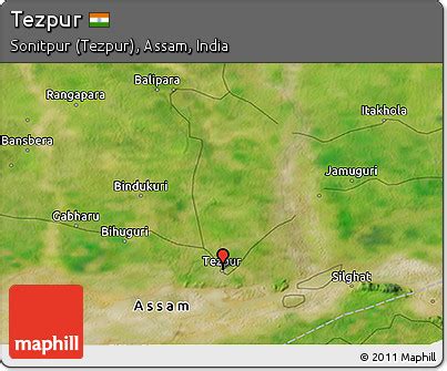 Free Satellite 3D Map of Tezpur