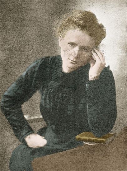 Marie Curie 1867 1934 Polish French Physicist In Her Laboratory With