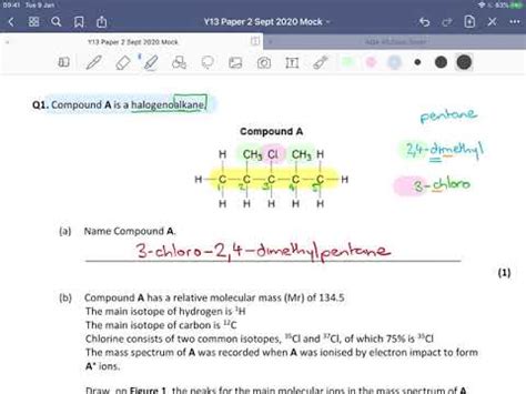 Haloalkanes Exam Question Walkthrough Incl Nucleophilic Substitution