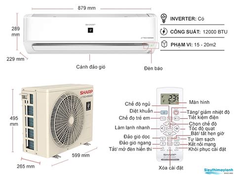 Sharp Air Conditioning Inverter Hp Ah Xp Ymw