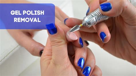 Gel Nail Polish Removal With Electric File Tutorial Youtube