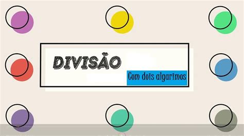 Divisão dois algarismos Algoritmo usual YouTube