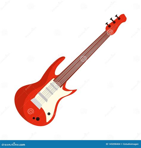 Instrumento Musical De La Guitarra El Ctrica Ilustraci N Del Vector