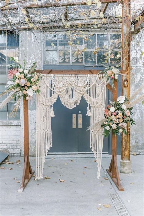 Macrame Wedding Backdrop Rental Outdoor Wedding Arch Etsy Macrame