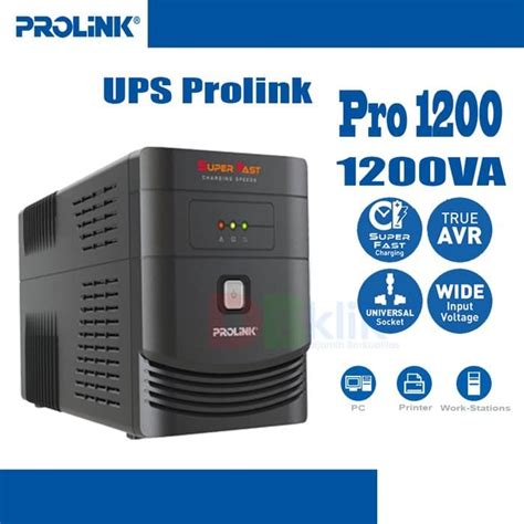 UPS Prolink UPS 1200VA Line Interactive UPS With Stabilizer SIPLah