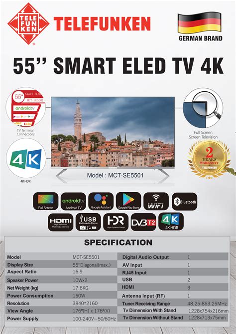 Isonic Telefunken Eled Telefunken K Smart Eled Tv