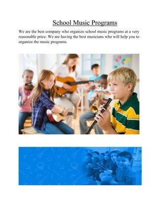 School music programs | PDF