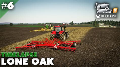 Lone Oak Timelapse Harvesting Cultivating And Spreading Farming