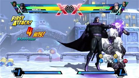 Umvc3 Magneto Doctor Doom Spencer Double Hardtag Throw Combo 1 305 100 Youtube