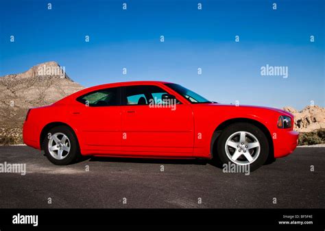 U.S. car Dodge Charger in red Stock Photo - Alamy