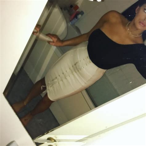 White Nude Bodycon Lace Up Skirt Missguided Depop