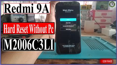 Redmi 9a Hard Reset Pattern Unlock 2023 How To Reset Redmi 9a Gsm Rakib Official Youtube