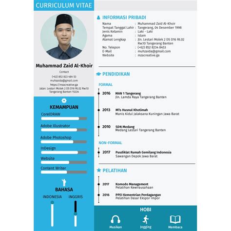 Contoh Biodata Diri Yang Menarik Contoh Cv Yang Menarik Di Mata My