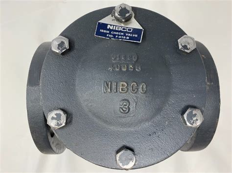 NIBCO NHE30JF F 918 B IBBM Cast Iron Swing Check Valve 3 125SWP 200WOG