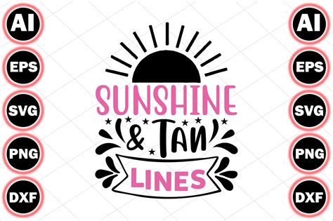 Sunshine And Tan Lines Graphic By Designmaster · Creative Fabrica