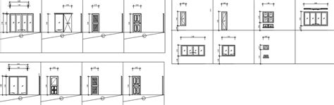 Windows, doors and ventilator elevation design in AutoCAD 2D drawing, CAD file, dwg file - Cadbull