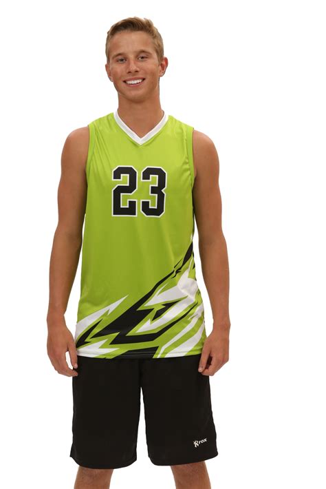 Bolt Mens Sublimated Volleyball Jersey Volleyball Jersey Design