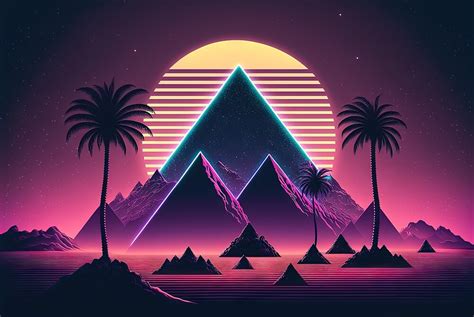 "Synthwave Symphony: Echoes of the 80s" by MulletMonkey | Redbubble