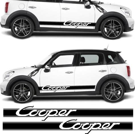 Zen Graphics Mini R Countryman Cooper Side Stripes Stickers