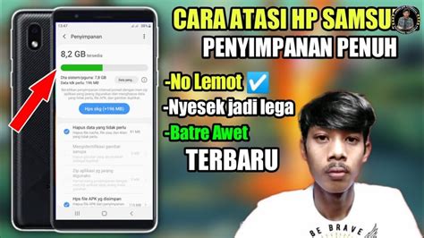 CARA MENGATASI PENYIMPANAN PENUH SAMSUNG A01 A02 A03 A10 A20 A12