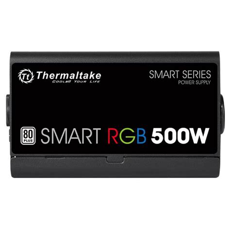 Fonte Thermaltake Smart Series RGB 500W 80 Plus White PFC Ativo PS