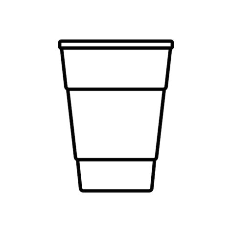 Premium Vector A Black Line Drawing Of A Glass Of Water