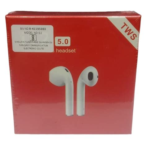 I12 TWS Wireless Bluetooth Earbuds In The Ear White At Rs 140 Piece