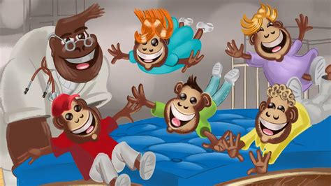 Five Little Monkeys Jumping On The Bed Childrens Songs Kids Songs