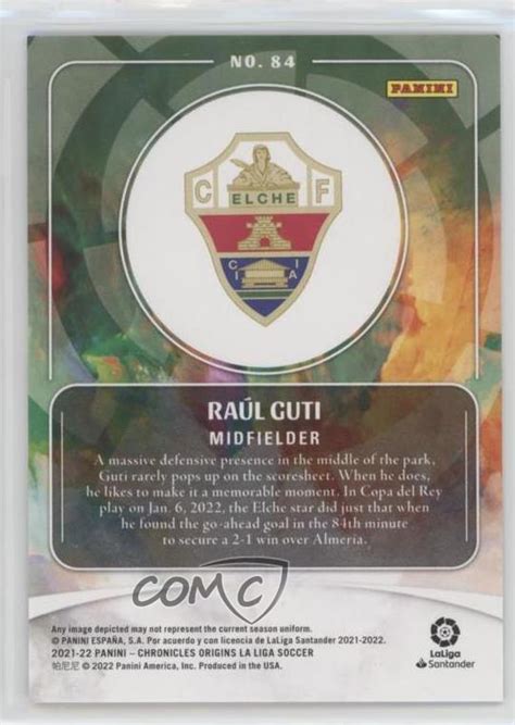 Panini Chronicles Base La Liga Origins Blue Raul Guti