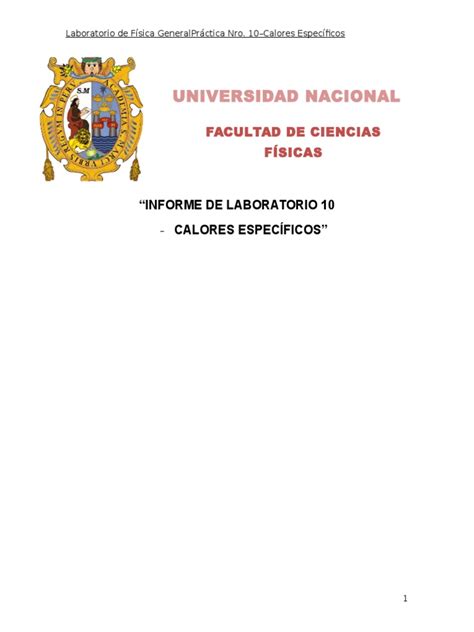 PDF INFORME N10FISICA Unmsm DOKUMEN TIPS