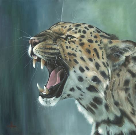 Amur Leopard Painting By Nicola Colbran Artfinder