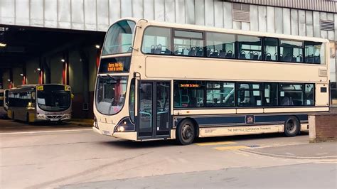 First Bus Sheffield Leaving At Olive Grove Bus Depot For Road