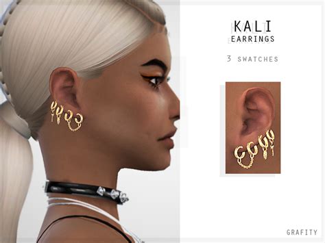 KALI EARRINGS 3 Swatches Gold Silver Pink Smooth Bone