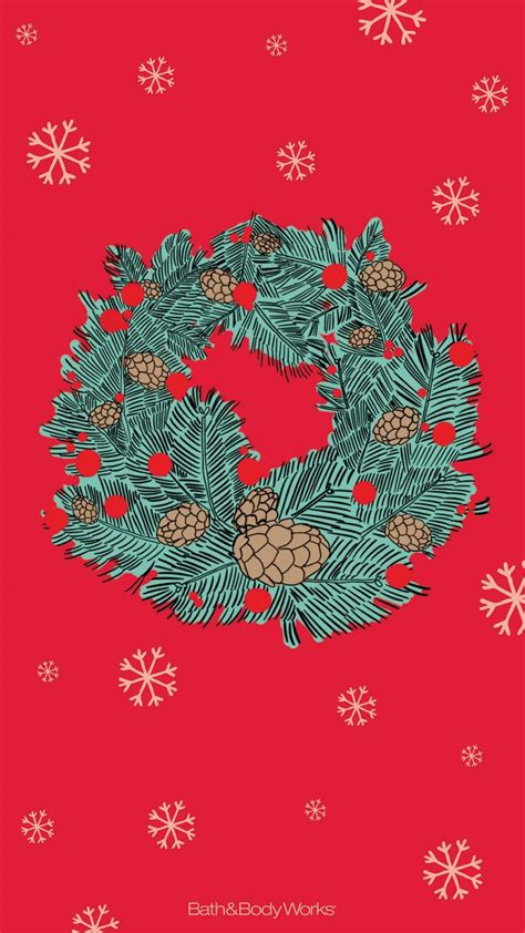 Christmas-Wreath-Wallpaper | Artist Hue