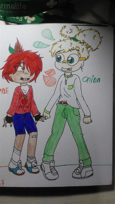 Apple And Onion Human Version New Dessings By Noeliart2007 On Deviantart