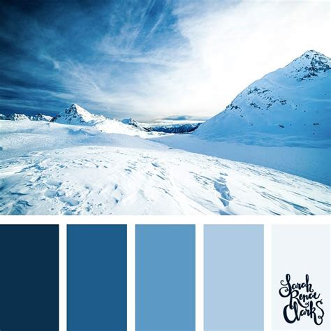 Winter Color Palettes Blue Color Schemes Winter Color Palette