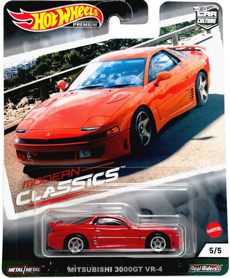 Hot Wheels Modern Classics Premium Mitsubishi 3000gt Vr 4 Red Grj90 Hot Wheels Mitsubishi