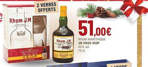 Promo Rhum Martinique Jm Vieux Vsop Vol Chez La Vignery