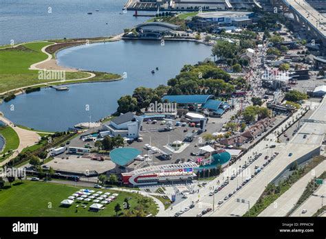 Aerial View Of Henry Maier Festival Park Stock Photo Alamy
