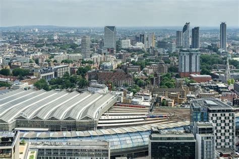 A Bird S Eye View Of Part Of London With Waterloo Train Station London