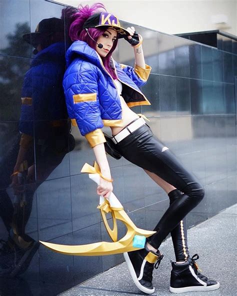 LOL KDA Skin Akali Outfit Fullsets Cosplay Costume | Cosplay costumes ...