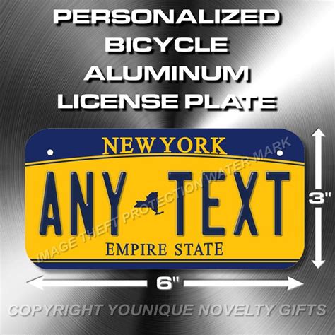 Personalized State Bicycle License Plates Yapriority