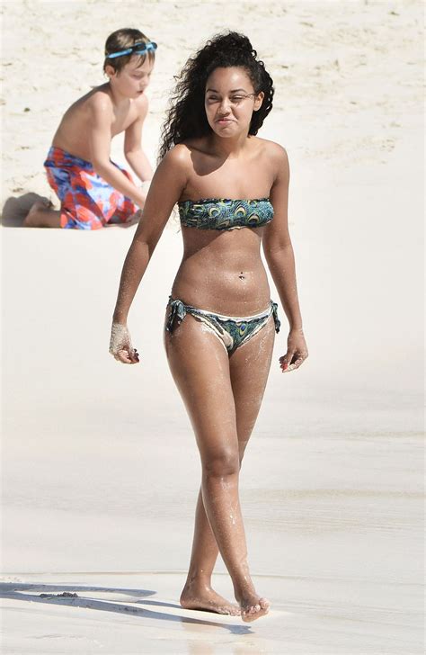 Leigh Anne Pinnock In Bikini At A Beach In Barbados Hawtcelebs